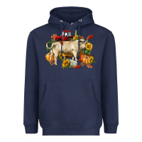 Navy Fall charolais bull Heavyweight Hoodie - RanaPortraitStore