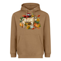 Toasted Coconut Fall charolais bull Heavyweight Hoodie - RanaPortraitStore