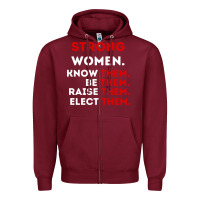 Burgundy strong women know them be them Zipper Hoodie - artisFamous