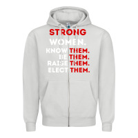 Dove Grey strong women know them be them Zipper Hoodie - artisFamous