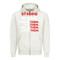 Oatmeal Heather strong women know them be them Zipper Hoodie - artisFamous