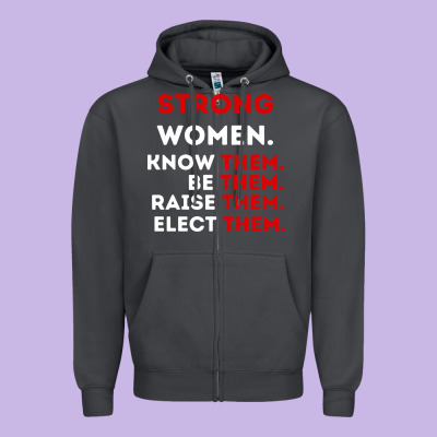Strong Women Know Them Be Them Zipper Hoodie Designed By Artisfamous