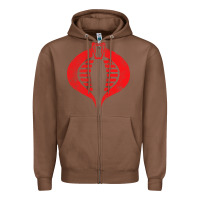 Chestnut vintage cobra symbol Zipper Hoodie - artisFamous