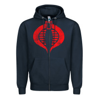 Navy vintage cobra symbol Zipper Hoodie - artisFamous