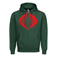 Vintage Cobra Symbol Zipper Hoodie | Teevron