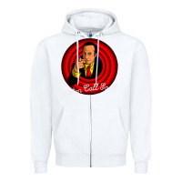 White bettercallsaul Zipper Hoodie - artisFamous