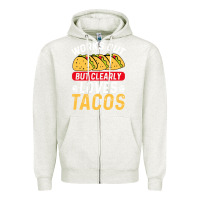 Oatmeal Heather tacos work out gym gift classic Zipper Hoodie - artisFamous