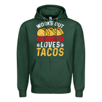 Sports Green tacos work out gym gift classic Zipper Hoodie - artisFamous