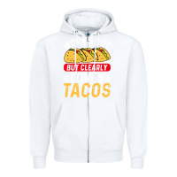White tacos work out gym gift classic Zipper Hoodie - artisFamous