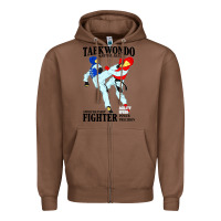 Chestnut taekwondo sport art Zipper Hoodie - artisFamous