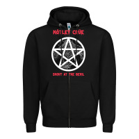 Black shout at the devil Zipper Hoodie - artisFamous