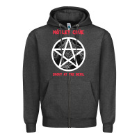 Charcoal Heather shout at the devil Zipper Hoodie - artisFamous