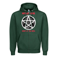 Sports Green shout at the devil Zipper Hoodie - artisFamous