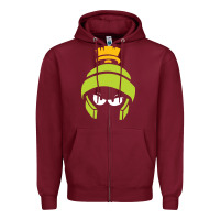 Burgundy awesome looney tunes Zipper Hoodie - artisFamous