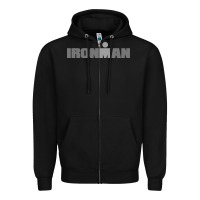 Black Ironman Zipper Hoodie - artisFamous
