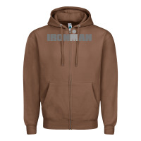 Chestnut Ironman Zipper Hoodie - artisFamous
