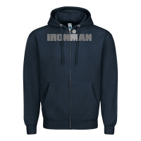 Navy Ironman Zipper Hoodie - artisFamous