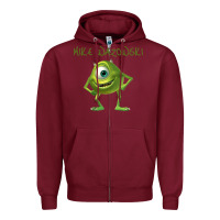 Burgundy MIKE WAZOWSKI Zipper Hoodie - artisFamous