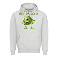 Dove Grey MIKE WAZOWSKI Zipper Hoodie - artisFamous