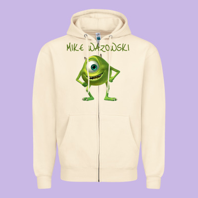 Mike Wazowski Zipper Hoodie Designed By Artisfamous