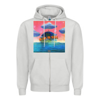 Dove Grey lil tecca - we love you tecca 2 Zipper Hoodie - artisFamous