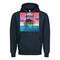 Navy lil tecca - we love you tecca 2 Zipper Hoodie - artisFamous