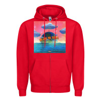 Red lil tecca - we love you tecca 2 Zipper Hoodie - artisFamous