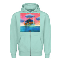 Seafoam lil tecca - we love you tecca 2 Zipper Hoodie - artisFamous