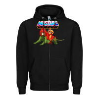 Black he man and battle cat Zipper Hoodie - artisFamous