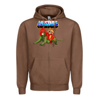 Chestnut he man and battle cat Zipper Hoodie - artisFamous