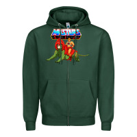 Sports Green he man and battle cat Zipper Hoodie - artisFamous