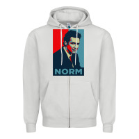 Dove Grey norm macdonald comedian Zipper Hoodie - artisFamous