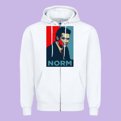 Norm Macdonald Comedian Zipper Hoodie Designed By Artisfamous