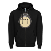 Black ghibli elemental charms Zipper Hoodie - artisFamous
