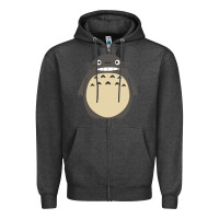 Charcoal Heather ghibli elemental charms Zipper Hoodie - artisFamous