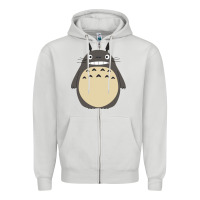 Dove Grey ghibli elemental charms Zipper Hoodie - artisFamous