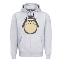 Heather Grey ghibli elemental charms Zipper Hoodie - artisFamous