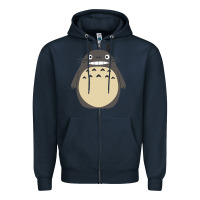 Navy ghibli elemental charms Zipper Hoodie - artisFamous