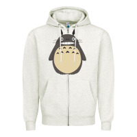 Oatmeal Heather ghibli elemental charms Zipper Hoodie - artisFamous