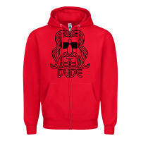 Red dude the big lebowski Zipper Hoodie - artisFamous