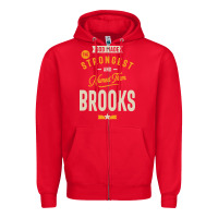 Red Brooks Personalized Name Birthday Gift Zipper Hoodie - artisFamous