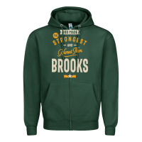 Sports Green Brooks Personalized Name Birthday Gift Zipper Hoodie - artisFamous