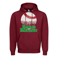 Burgundy field of dreams Zipper Hoodie - artisFamous