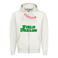 Oatmeal Heather field of dreams Zipper Hoodie - artisFamous