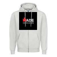 Dove Grey ironman triatlon Zipper Hoodie - artisFamous