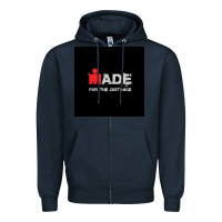 Navy ironman triatlon Zipper Hoodie - artisFamous