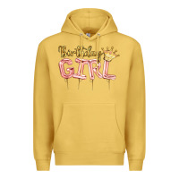 Antique Gold Birthday girl balloon Premium Hoodie - Artiststas