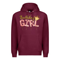Burgundy Birthday girl balloon Premium Hoodie - Artiststas