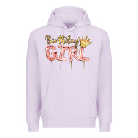 Lilac Birthday girl balloon Premium Hoodie - Artiststas
