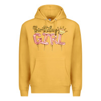 Mustard Birthday girl balloon Premium Hoodie - Artiststas